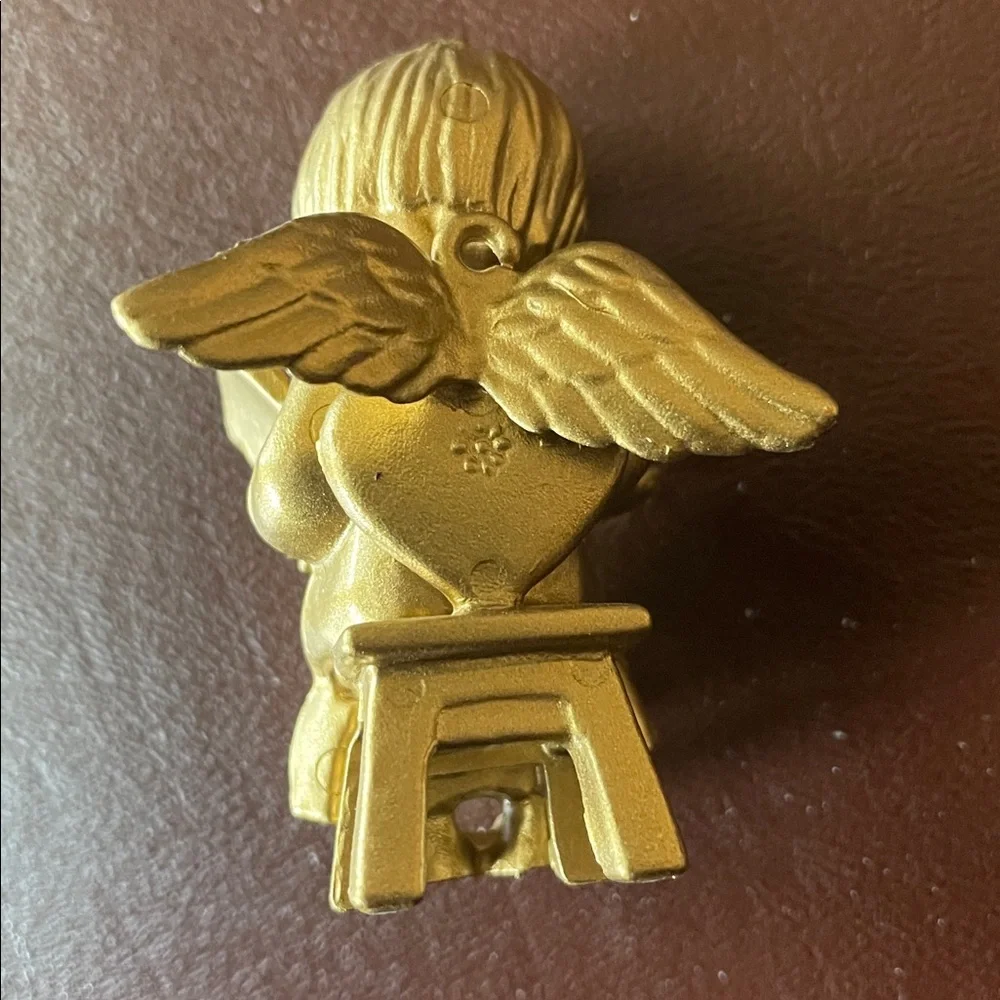 Precious gold angel Christmas ornament
